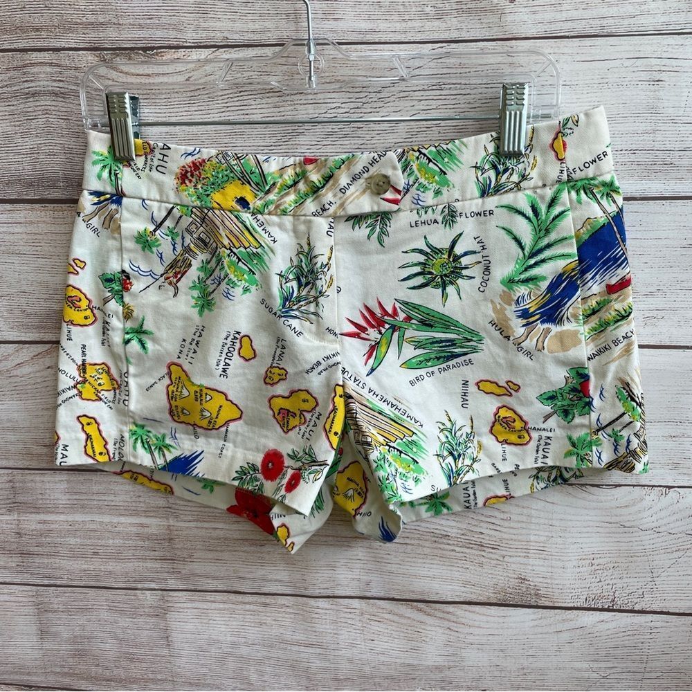 J CREW SHORTS IN PARADISE PRINT